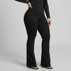 Kit 3 Flare Legging Cotton Jeans Fake