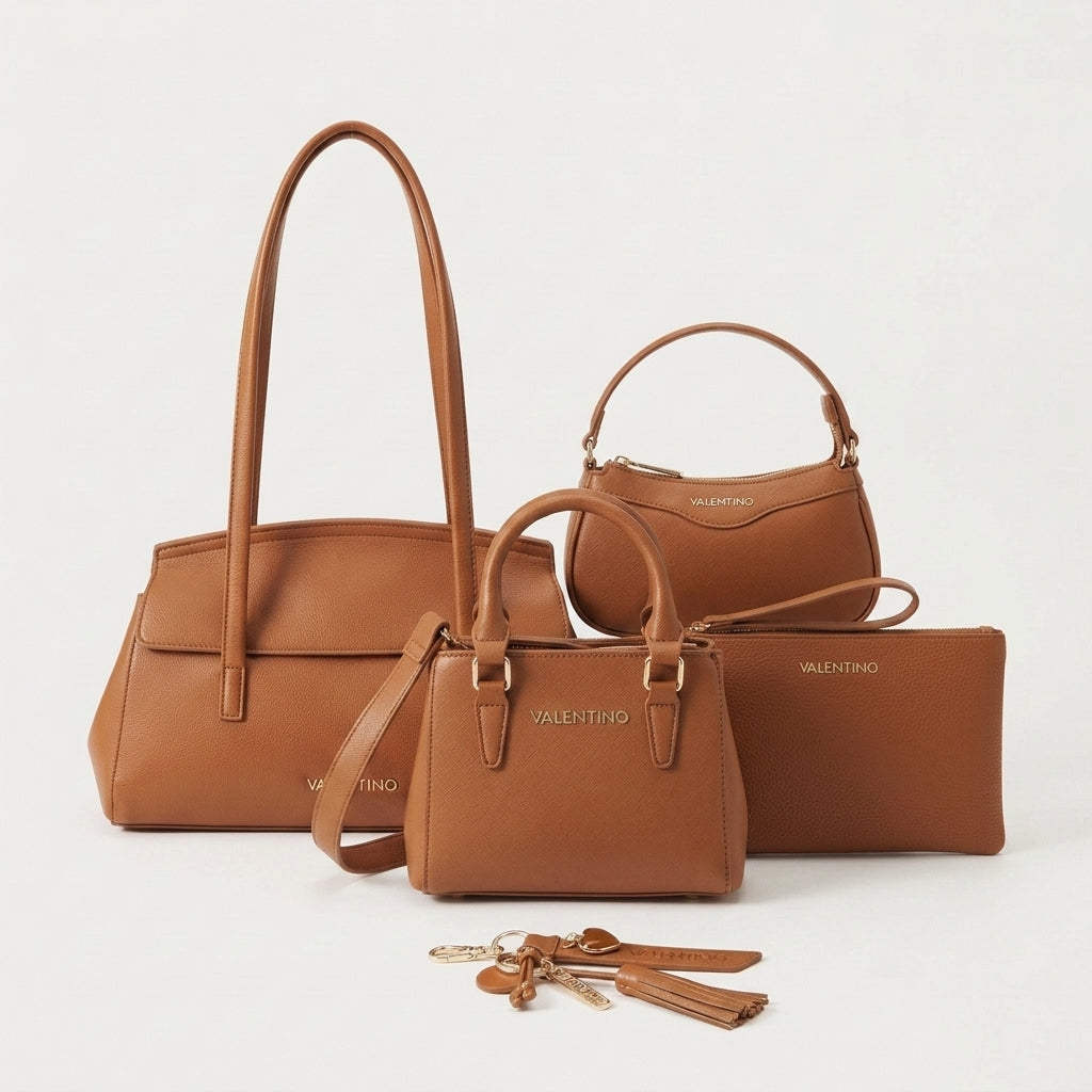 Kit Bolsa Feminina Premium 5 Peças Completo - QUEIMA DE ESTOQUE 🔥