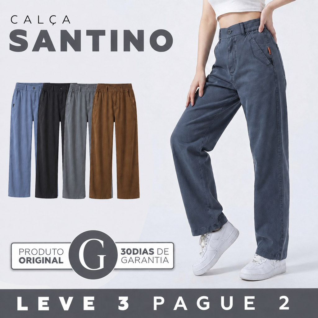 Kit 3 Calças Femininas Santino™ | Leve 3, Pague 2