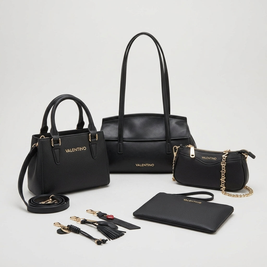 Kit Bolsa Feminina Premium 5 Peças Completo - QUEIMA DE ESTOQUE 🔥