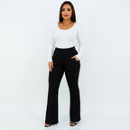 Calça Flare Elegance Jacquard - Compre 2 Leve 3